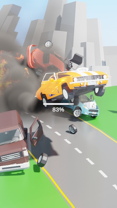 汽車粉碎暴徒