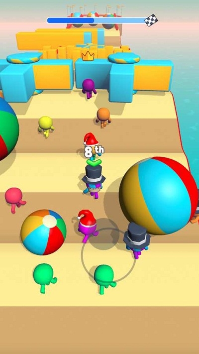 豆豆人淘汰賽(Run Royale 3D)
