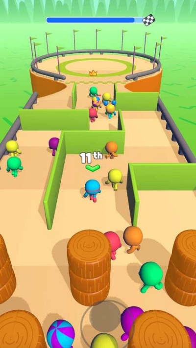 豆豆人淘汰賽(Run Royale 3D)