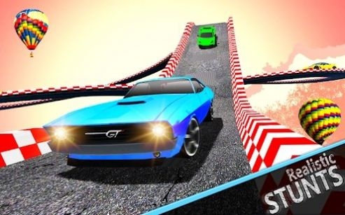 超級賽道汽車跳躍3D