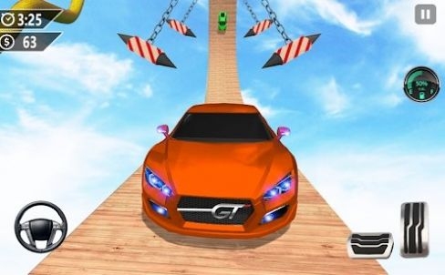 超級賽道汽車跳躍3D