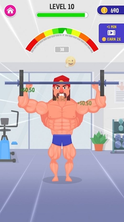艱難的肌肉男