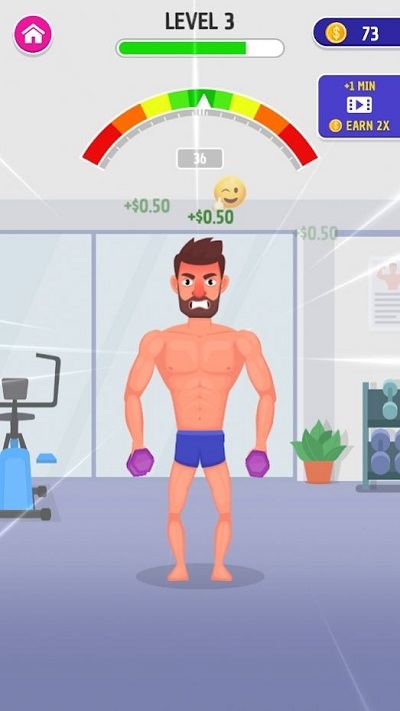 艱難的肌肉男