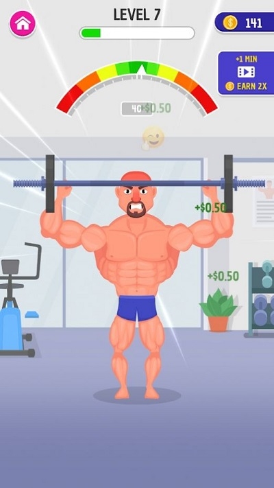 艱難的肌肉男