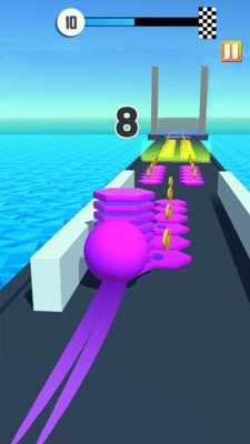 彩色瓷磚道路