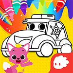 碰碰狐汽車填色游戲
