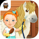 甜美小女孩打掃3