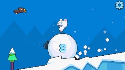 笨熊滾雪球