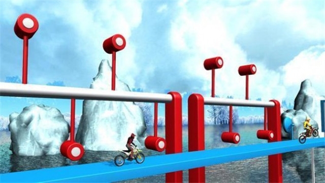 摩托車賽車手3D