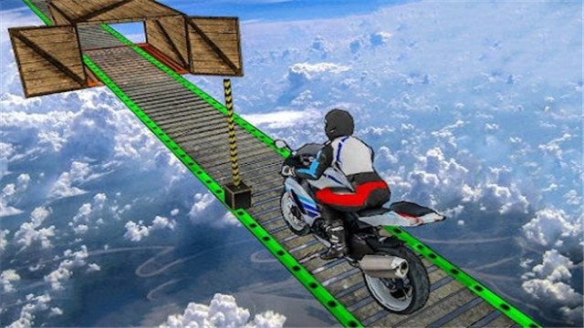 摩托車空中賽道3D