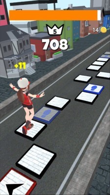 跳躍女高中生