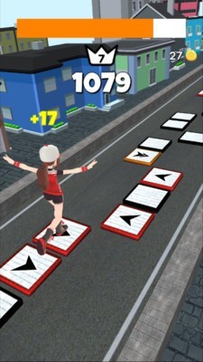 跳躍女高中生
