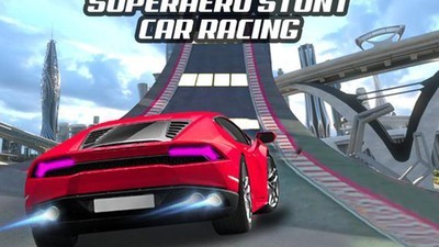 超級(jí)英雄賽車特技比賽