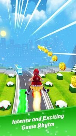 圣誕公主跑步?jīng)_浪