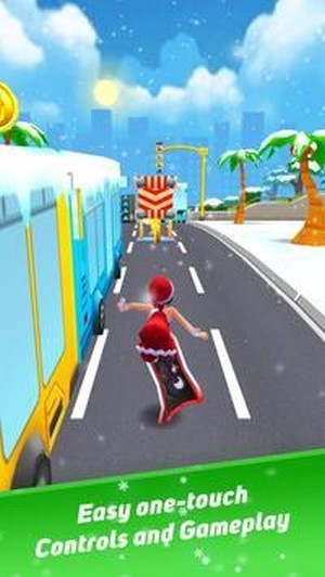 圣誕公主跑步?jīng)_浪