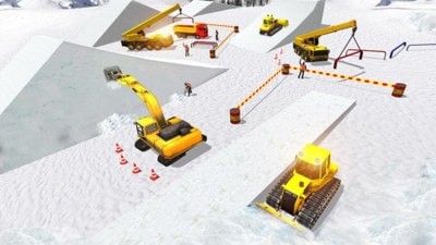 雪山挖掘機(jī)模擬器