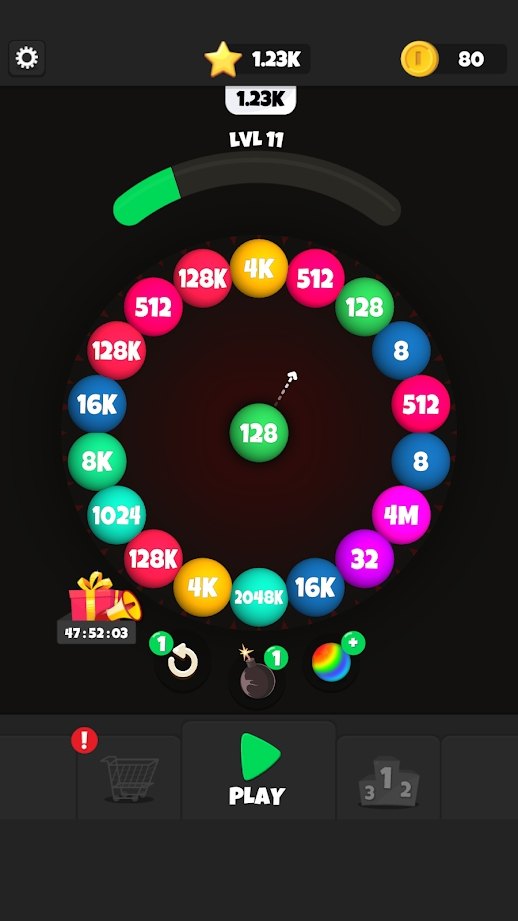 滾動合并2048