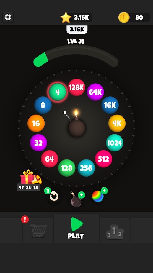 滾動合并2048