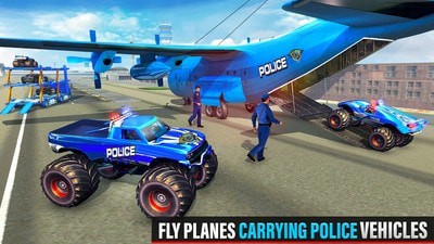 警察巨型卡車運輸