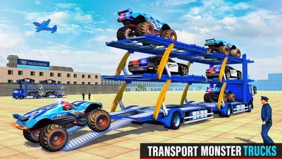 警察巨型卡車運輸