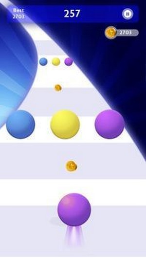 顏色滾動(dòng)球3d