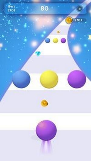 顏色滾動(dòng)球3d