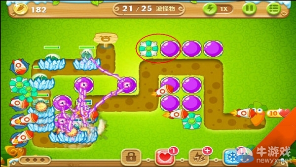 《保衛(wèi)蘿卜2》叢林第20關(guān)攻略