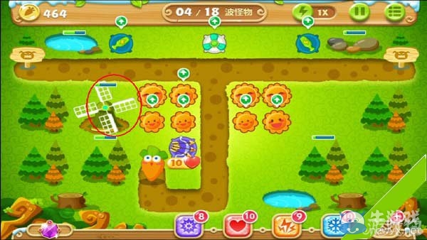 《保衛(wèi)蘿卜2》叢林第26關(guān)攻略