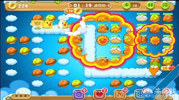 《保衛(wèi)蘿卜2》天際第64關(guān)攻略