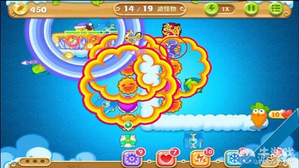 《保衛(wèi)蘿卜2》天際第64關(guān)攻略