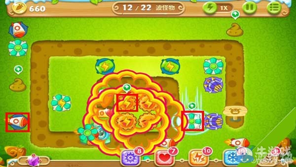 《保衛(wèi)蘿卜2》叢林第24關(guān)攻略