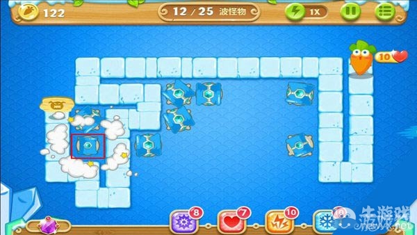 《保衛(wèi)蘿卜2》冰川第31關(guān)攻略