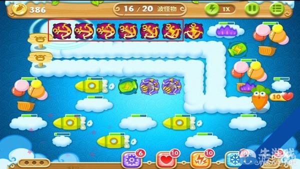 《保衛(wèi)蘿卜2》天際第57關(guān)攻略