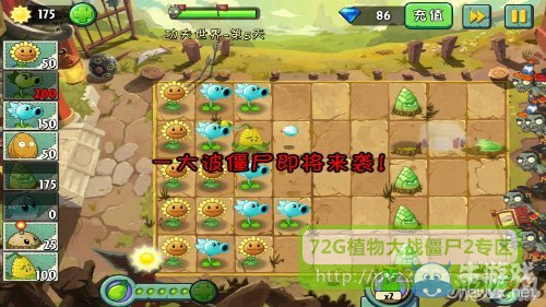 《植物大戰(zhàn)僵尸2》功夫世界第5天攻略