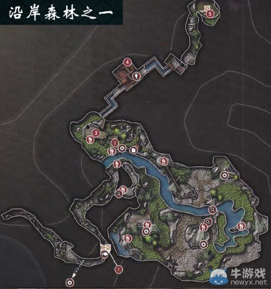 《古墓麗影9》劇情地圖攻略之沿岸森林