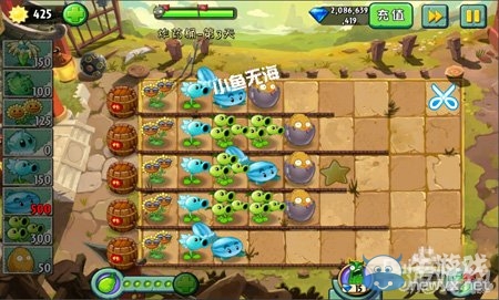 《植物大戰(zhàn)僵尸2》功夫世界炸藥桶第三天攻略