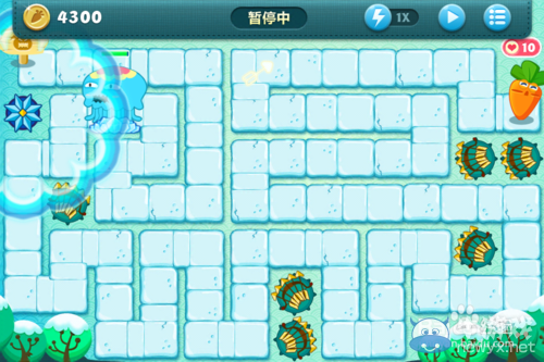 《保衛(wèi)蘿卜》冬季第五關(guān)金蘿卜攻略