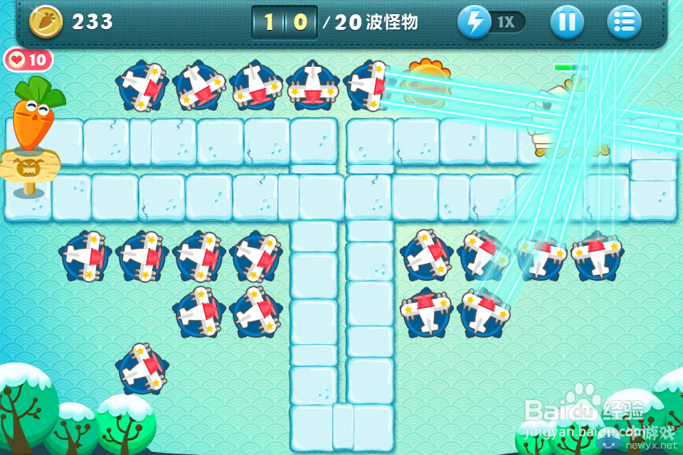 《保衛(wèi)蘿卜》冬季第八關金蘿卜攻略