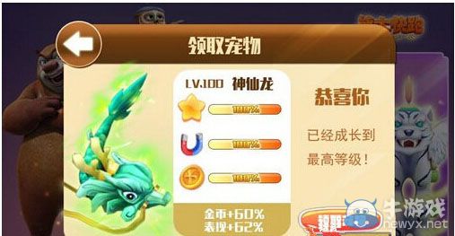 《熊出沒(méi)之熊大快跑》集換系統(tǒng)攻略 四大寵物滿級(jí)屬性一覽