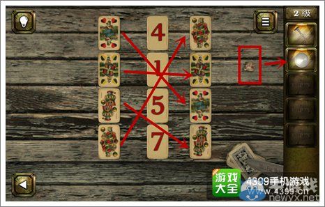 《戰(zhàn)爭逃脫》第二關相同卡牌攻略