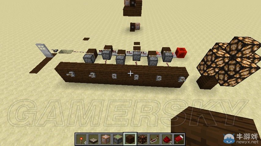 《我的世界》簡易密碼門建造圖文教程