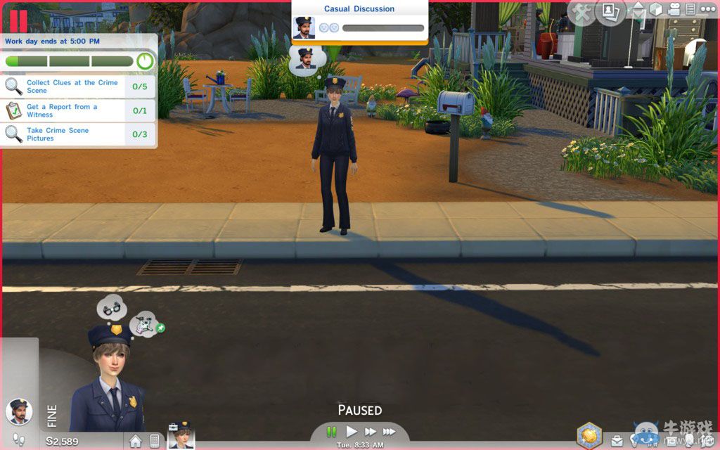 《模擬人生4：來去上班》警察職業發傳票方法