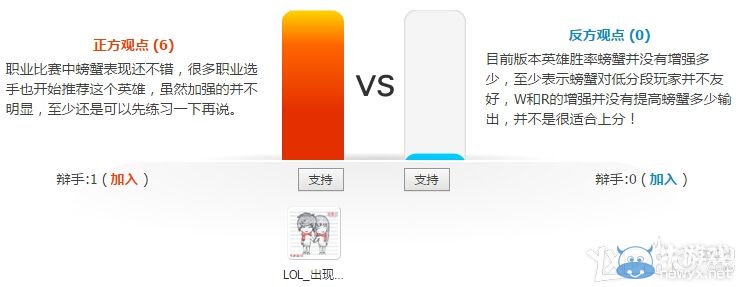 《LOL》每周一辯活動 螃蟹增強后你會使用嗎