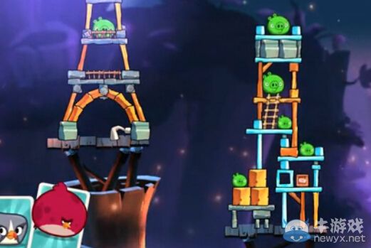 《憤怒的小鳥2》第54關三星攻略