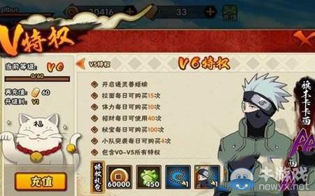 《火影忍者》VIP6有什么特權(quán)