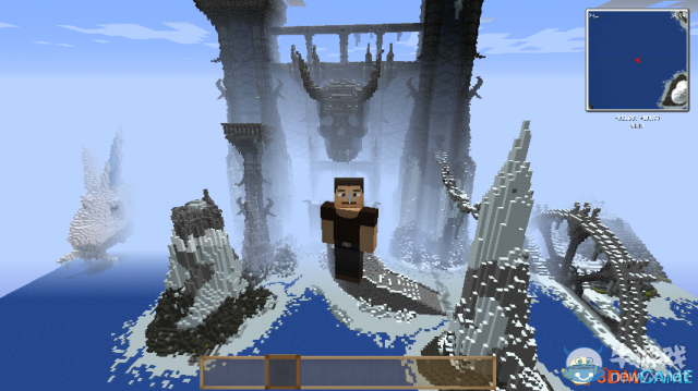 《我的世界》1.8.0冰龍城堡地圖存檔