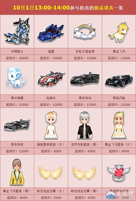 《QQ飛車》國慶節(jié)拍賣盛大開啟 極品匯聚不能不來！