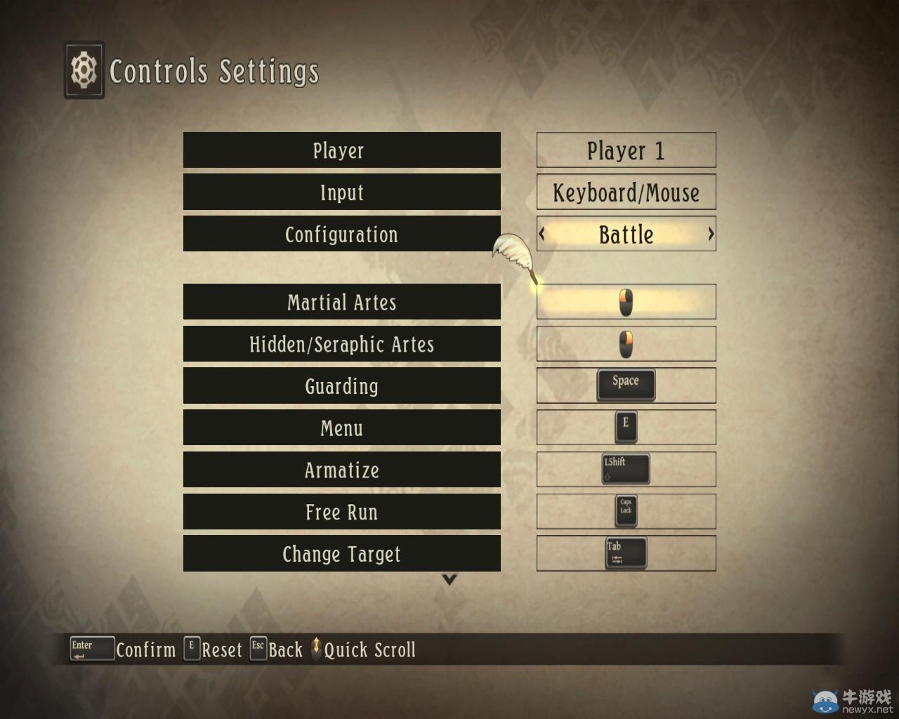 《情熱傳說》按鍵操作一覽