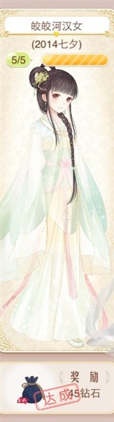 《暖暖環(huán)游世界》節(jié)日盛典皎皎河漢女套裝介紹