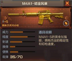 《穿越火線：槍戰(zhàn)王者》步槍M4A1-暗金風(fēng)暴介紹